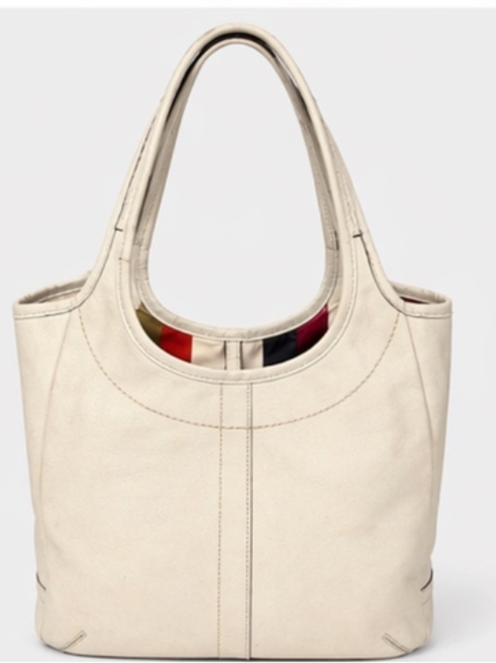 Coach Ergo Hobo Bag 10743 Ivory Leather Shoulder Bag Vintage Y2K - Picture 3 of 9